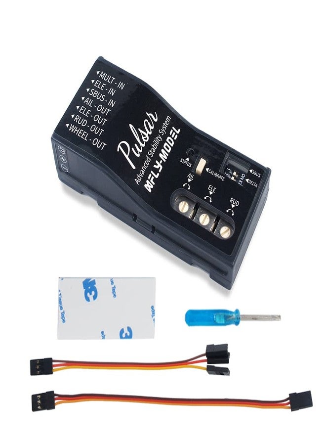 XFLY-MODEL XFly Pulsar V2 3-Axis Gyro RC Flight Controller Stabilizer with Nose Wheel Anti-sideslip Function - Image 1